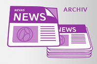 NEVAS Logo mit dem zusätzlichen Text NEWS Archiv. 