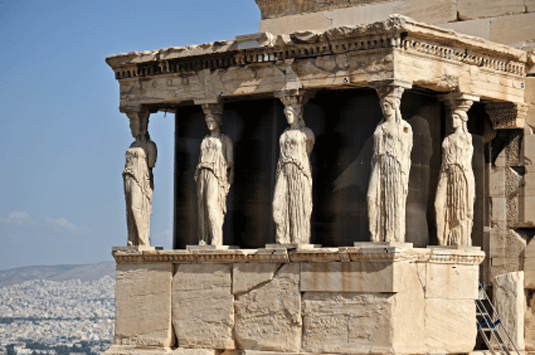 Das Erechtheion auf der Akropolis in Athen