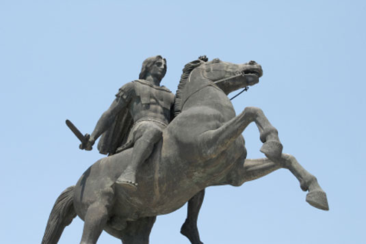Die Statue von Alexander dem Großen